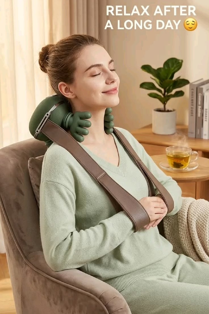 🧘 RelaxPro™ Electric Neck & Shoulder Massager Deep Tissue Relaxation | Stress Relief | Smart Heat Therapy