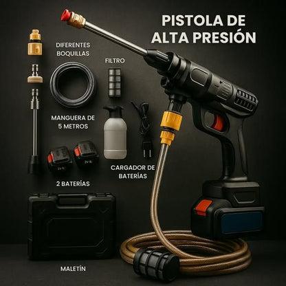 High Pressure Car Washing Spray Gun 48V Cordless Rechargable Water Sprayer Car Washer Set Water Gun