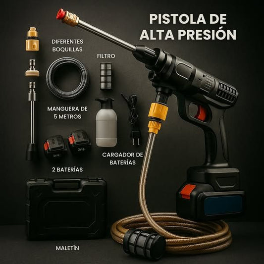High Pressure Car Washing Spray Gun 48V Cordless Rechargable Water Sprayer Car Washer Set Water Gun